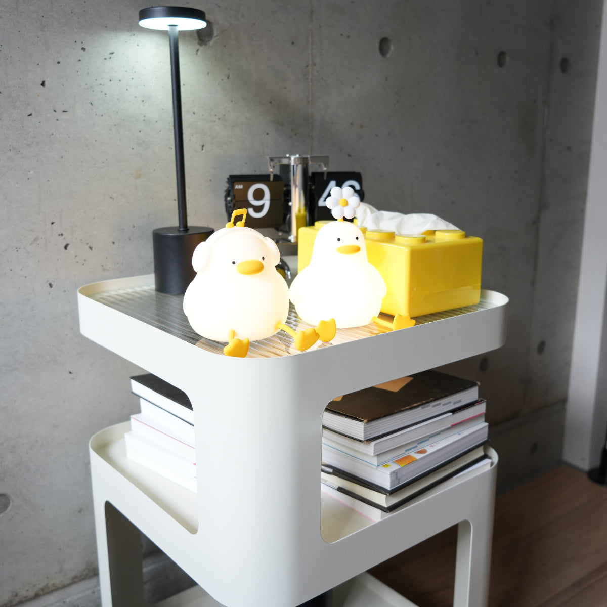 可動式スクエアサイド収納テーブル kocol