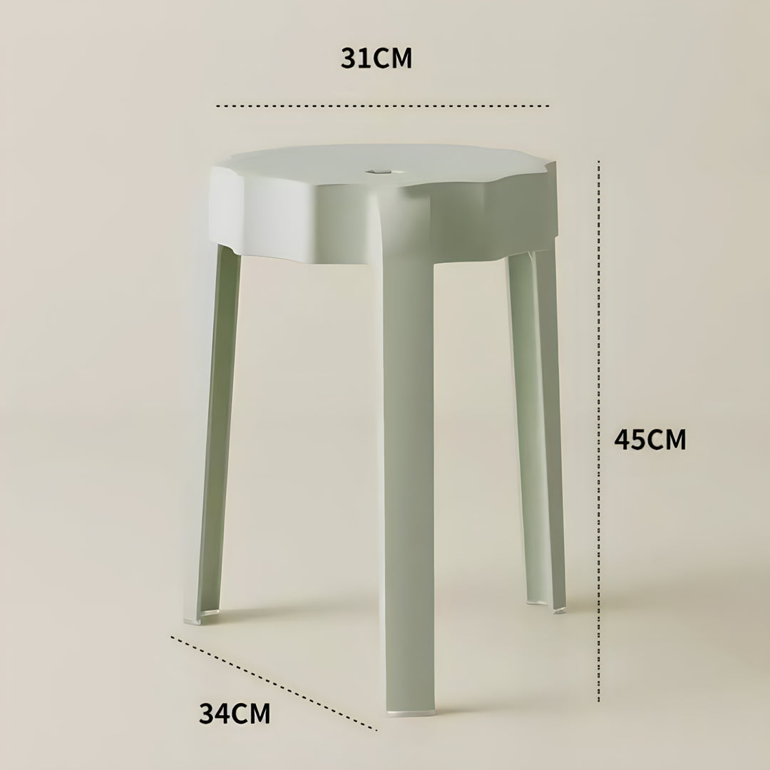 ウェーブエッジプラスチックスタッキングスツール