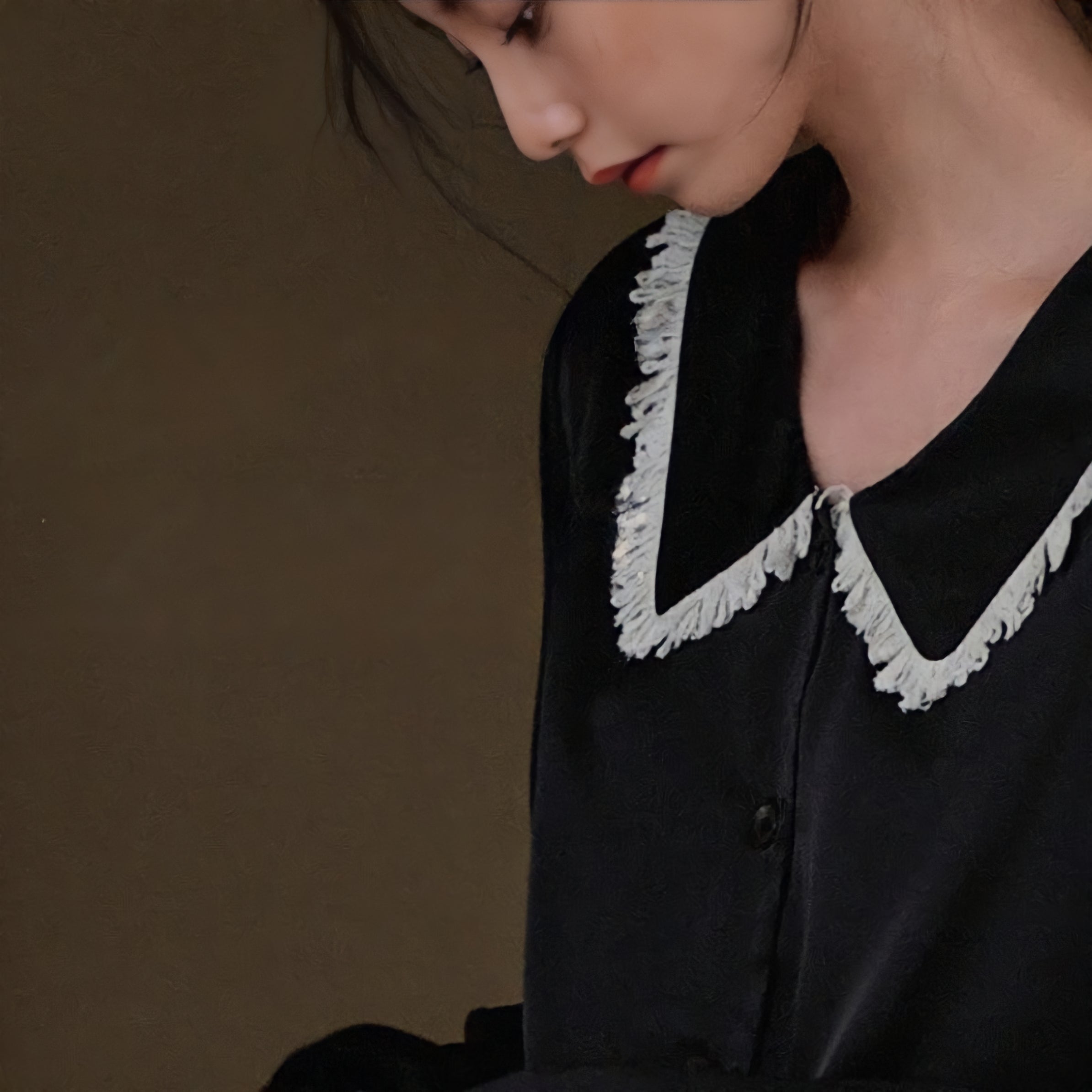 Big Collar Fringe Pajamas