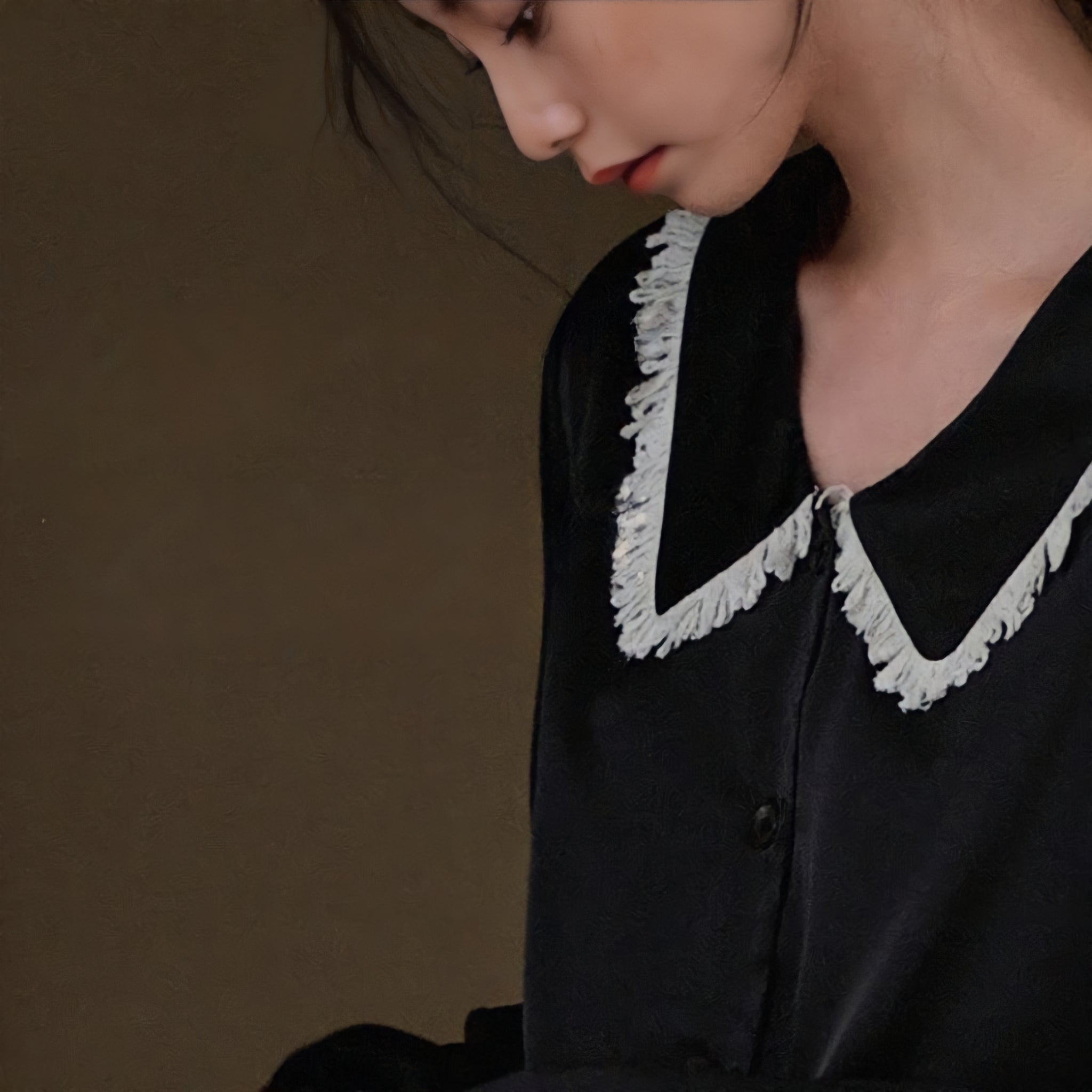 Big Collar Fringe Pajamas