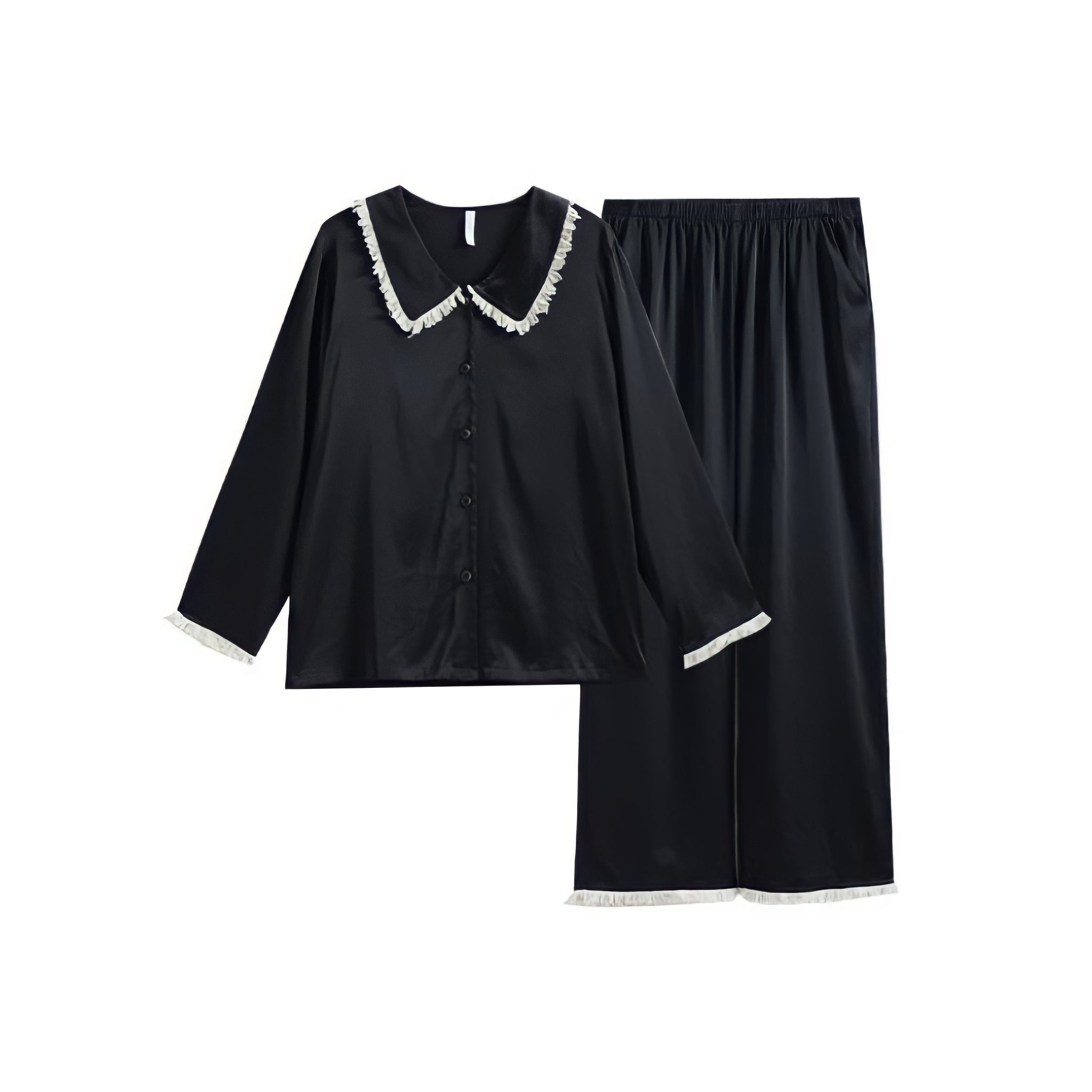 Big Collar Fringe Pajamas