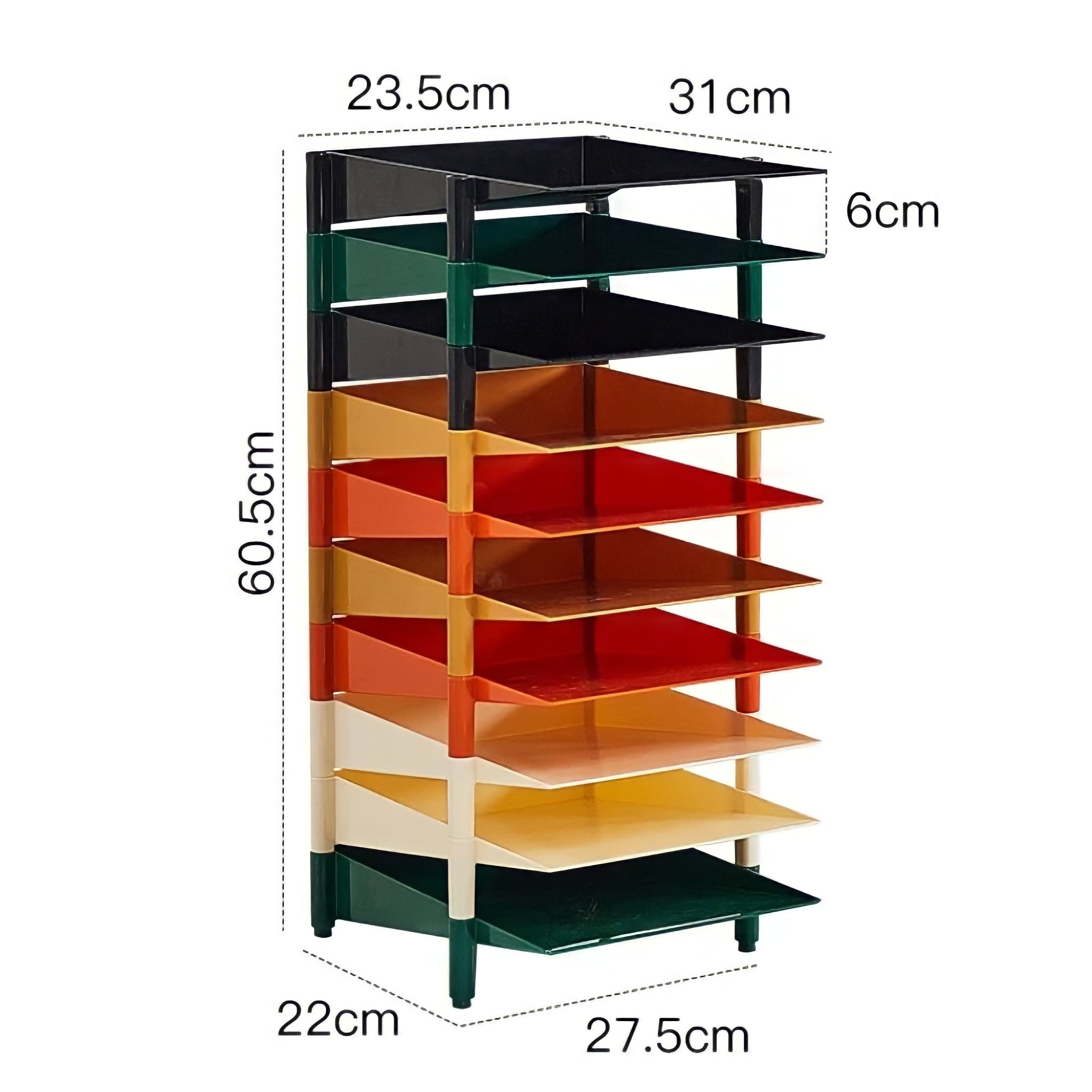 Color Block Multi File Rack