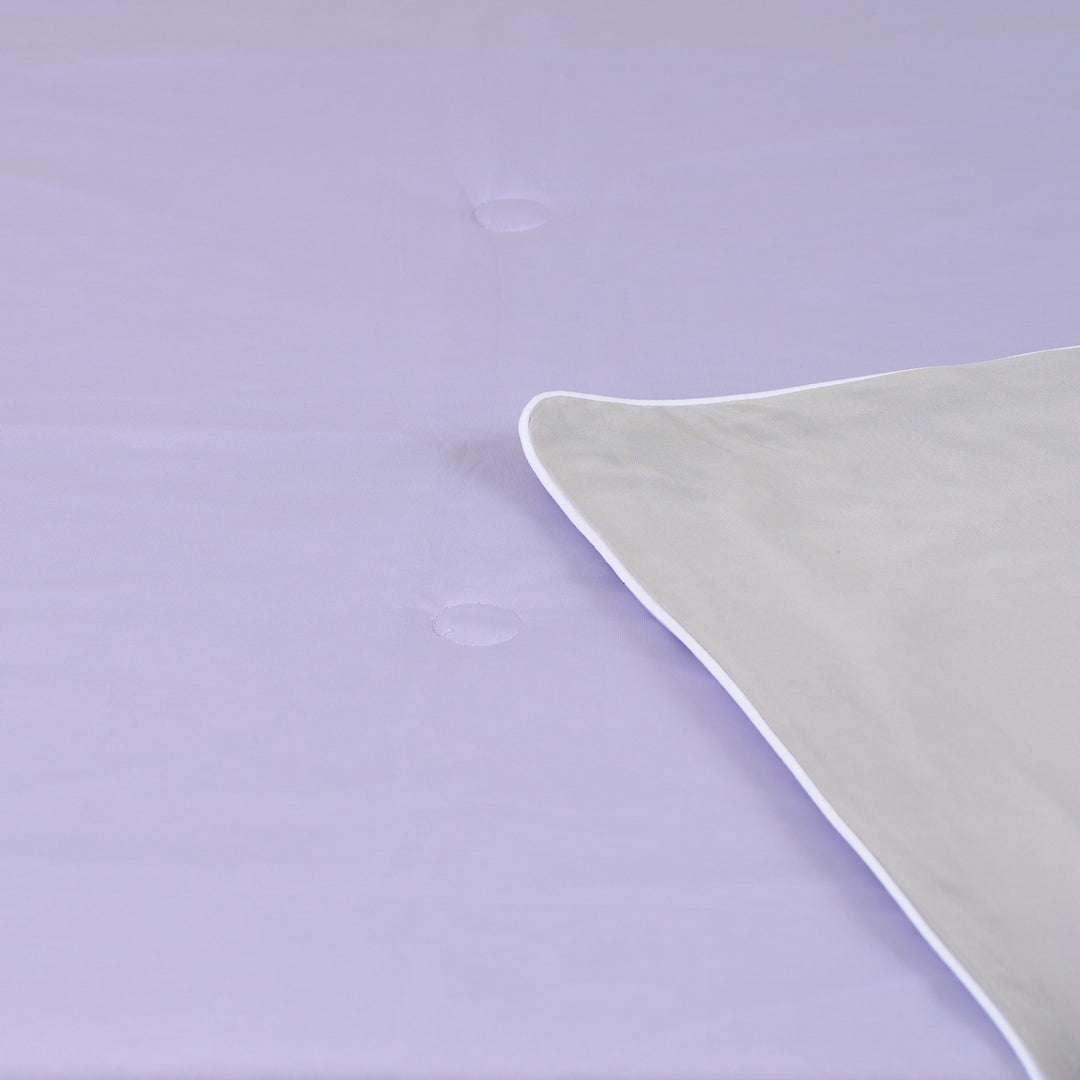 Colorful W-Color Antibacterial Cooling Blanket Purple Gray