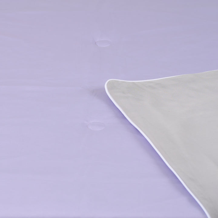 Colorful W-Color Antibacterial Cooling Blanket Purple Gray