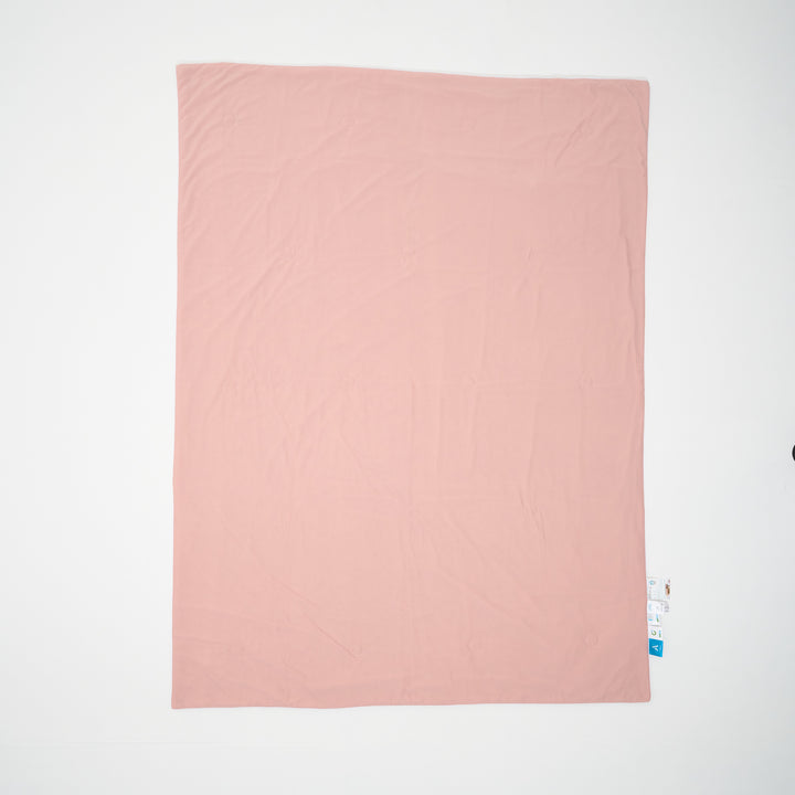 Colorful W-Color Antibacterial Cool Blanket, Pink And Gray