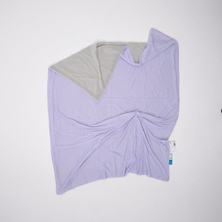 Colorful W-Color Antibacterial Cooling Blanket Purple Gray