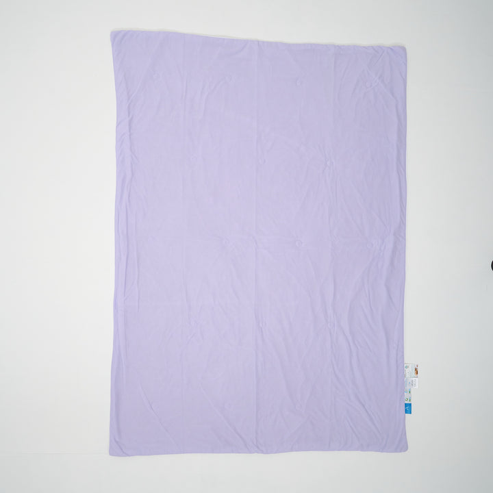 Colorful W-Color Antibacterial Cooling Blanket Purple Gray