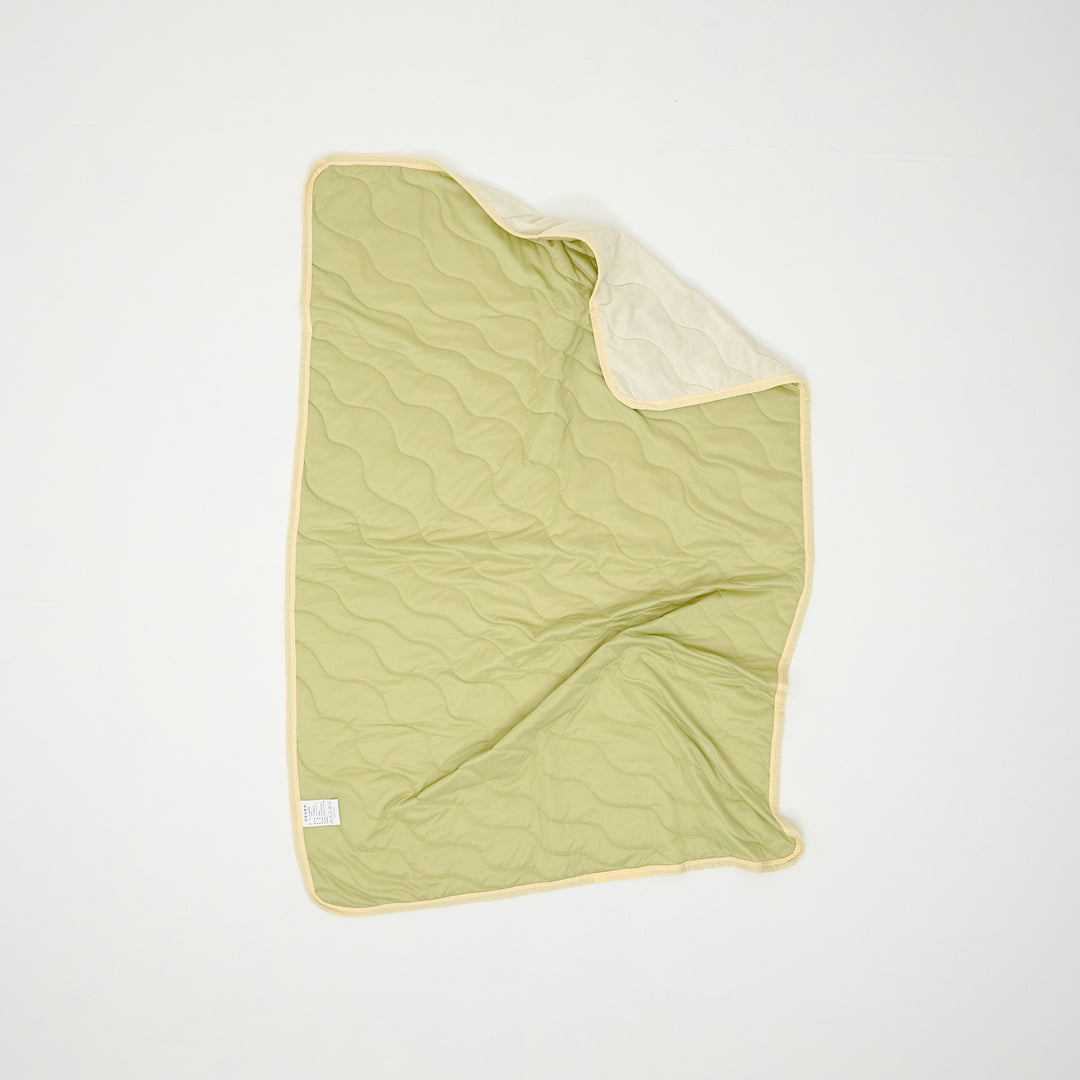 Double Color Cool Quilt Green Custard