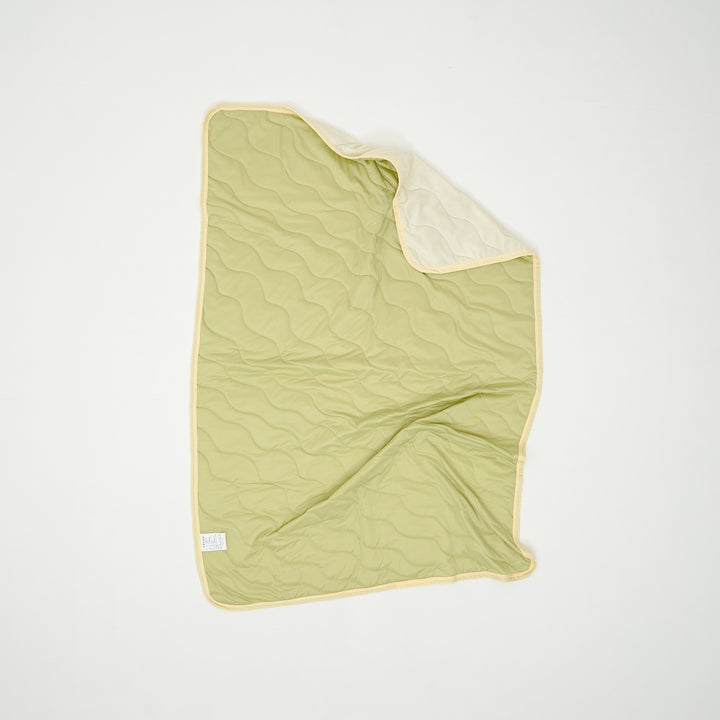 Double Color Cool Quilt Green Custard