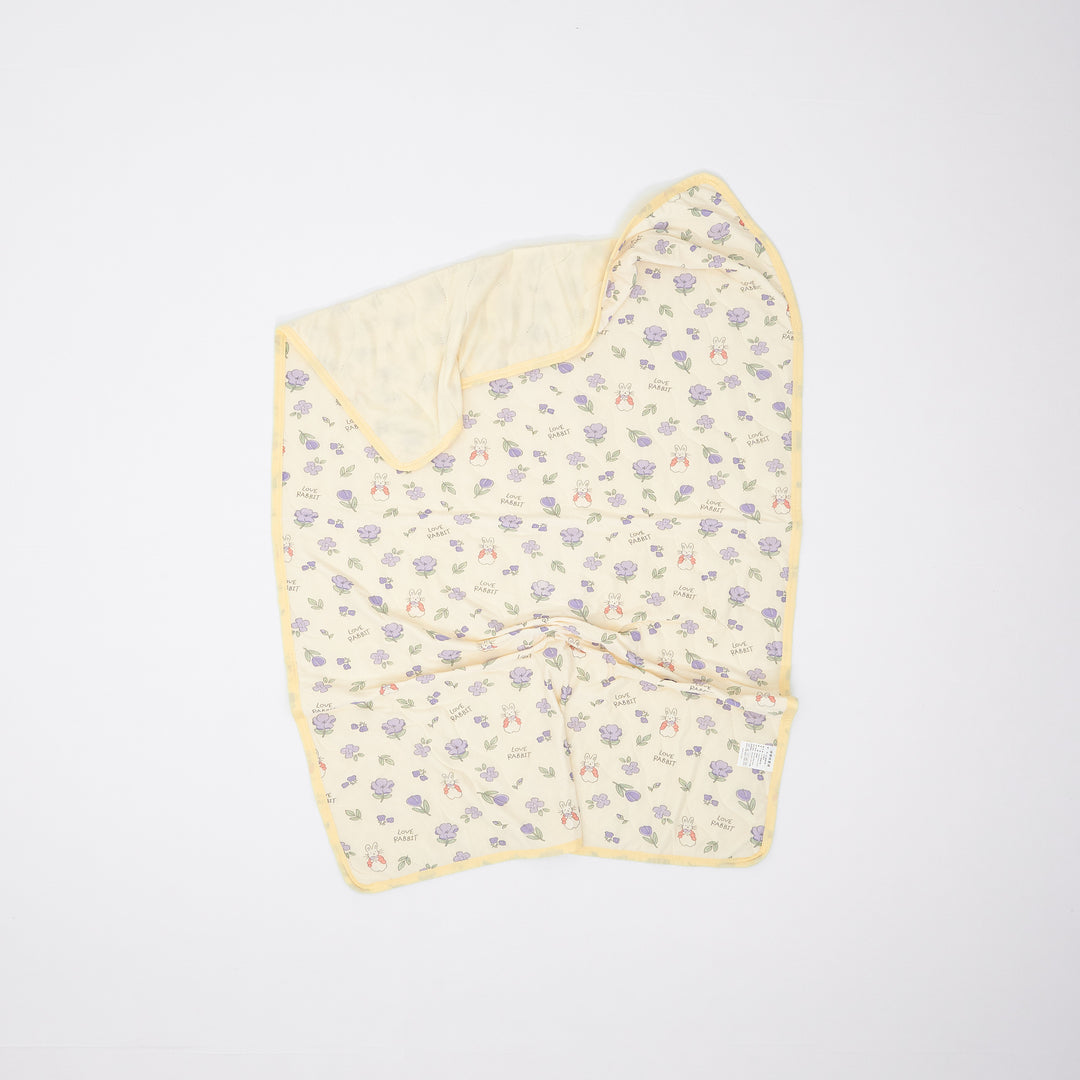 Double Color Cool Quilt Yellow Flower
