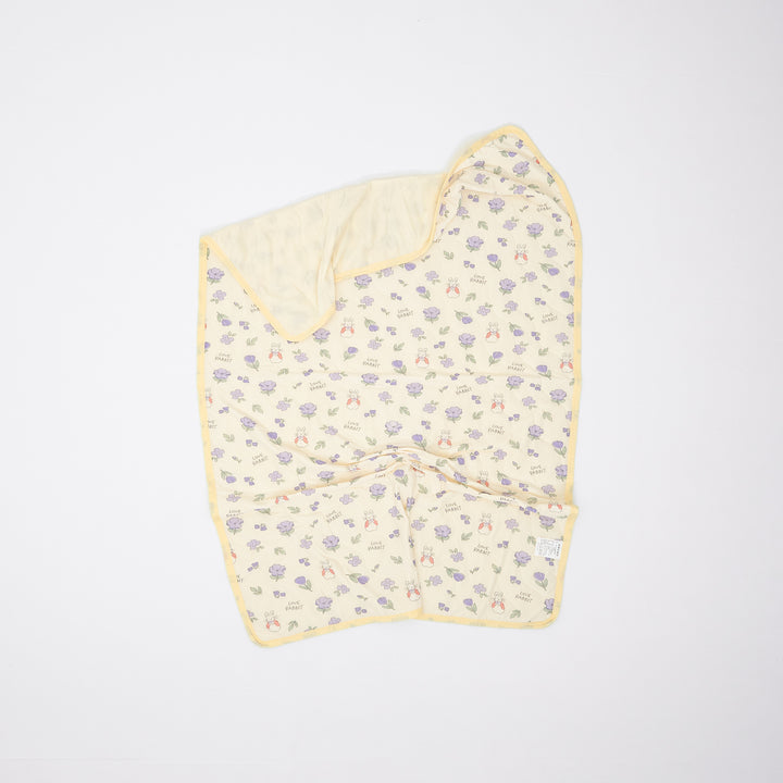 Double Color Cool Quilt Yellow Flower