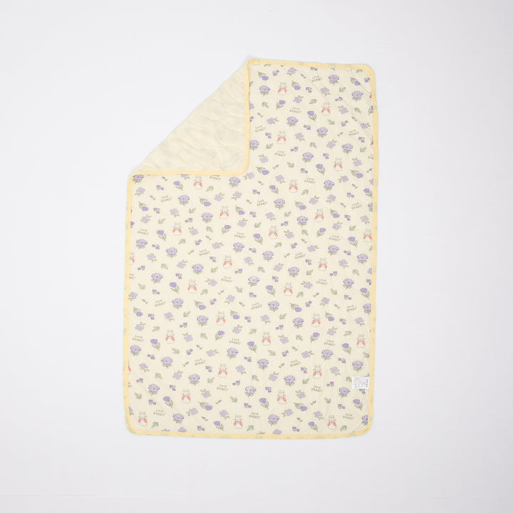 Double Color Cool Quilt Yellow Flower