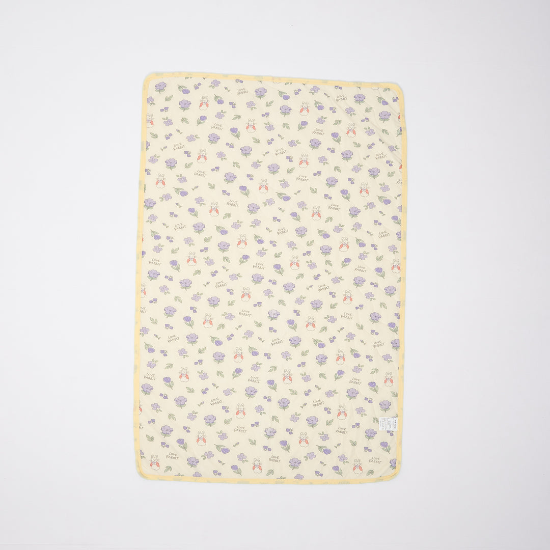 Double Color Cool Quilt Yellow Flower