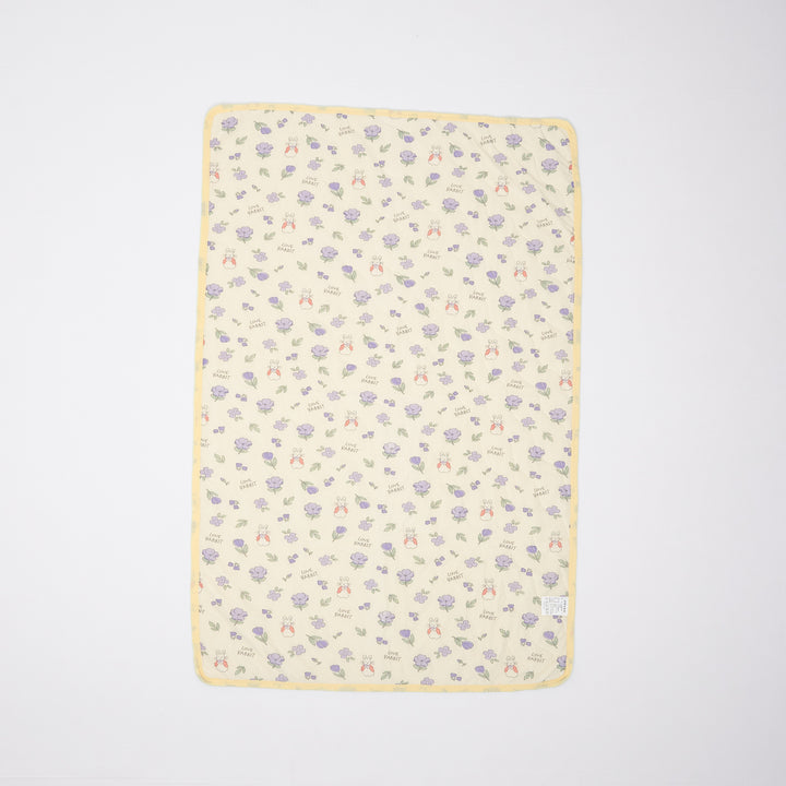 Double Color Cool Quilt Yellow Flower