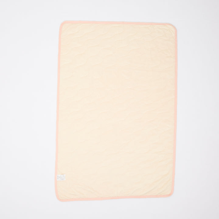 Double Color Cool Quilt Custard Pink