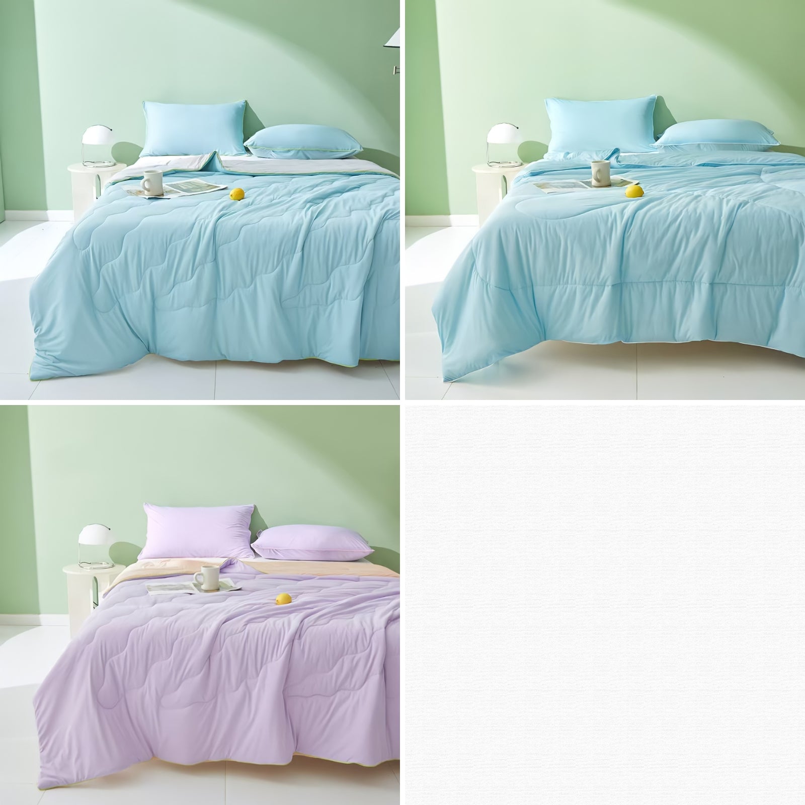 Soft color antibacterial cooling blanket Yellow purple