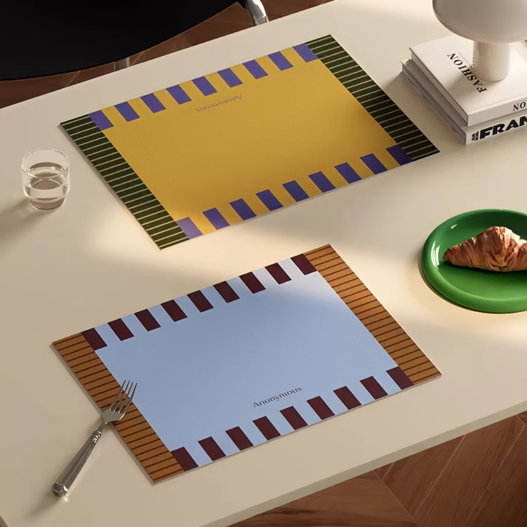 コンビネーションストライププレイスマット