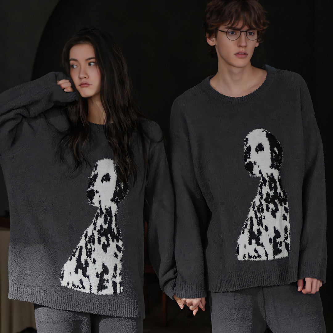 Big Dalmatian Fluffy Loungewear 