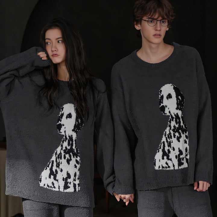 Big Dalmatian Fluffy Loungewear 