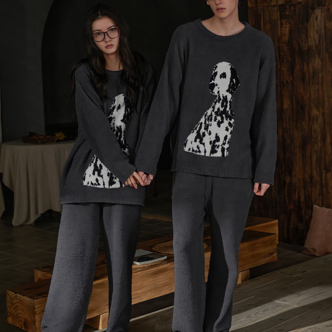 Big Dalmatian Fluffy Loungewear 