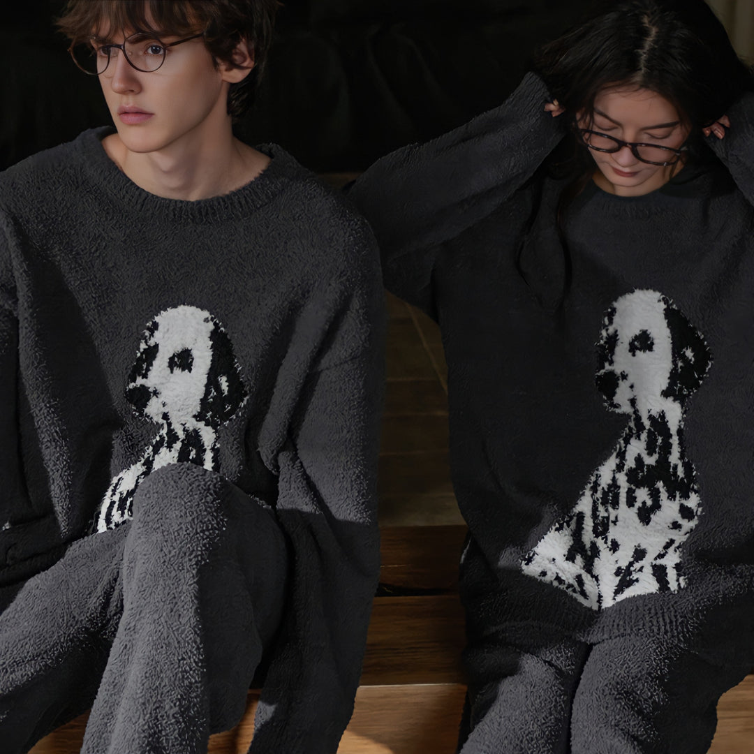 Big Dalmatian Fluffy Loungewear 