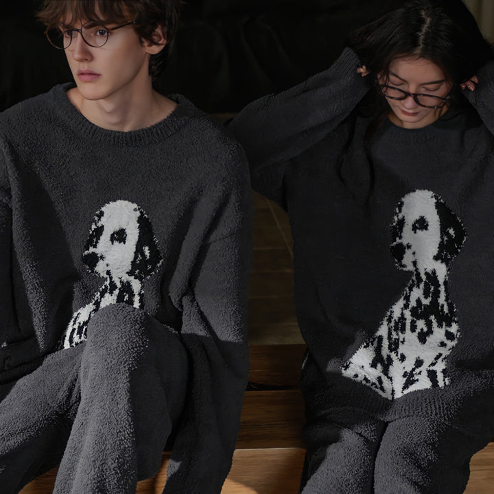 Big Dalmatian Fluffy Loungewear 