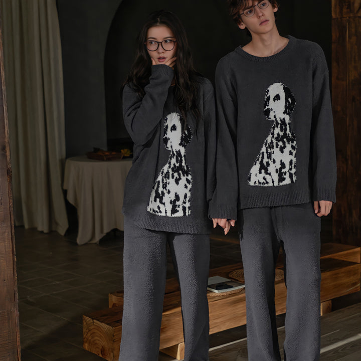 Big Dalmatian Fluffy Loungewear 