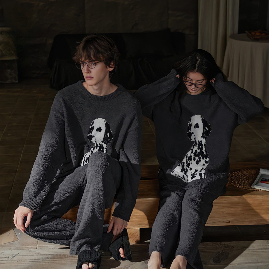 Big Dalmatian Fluffy Loungewear 