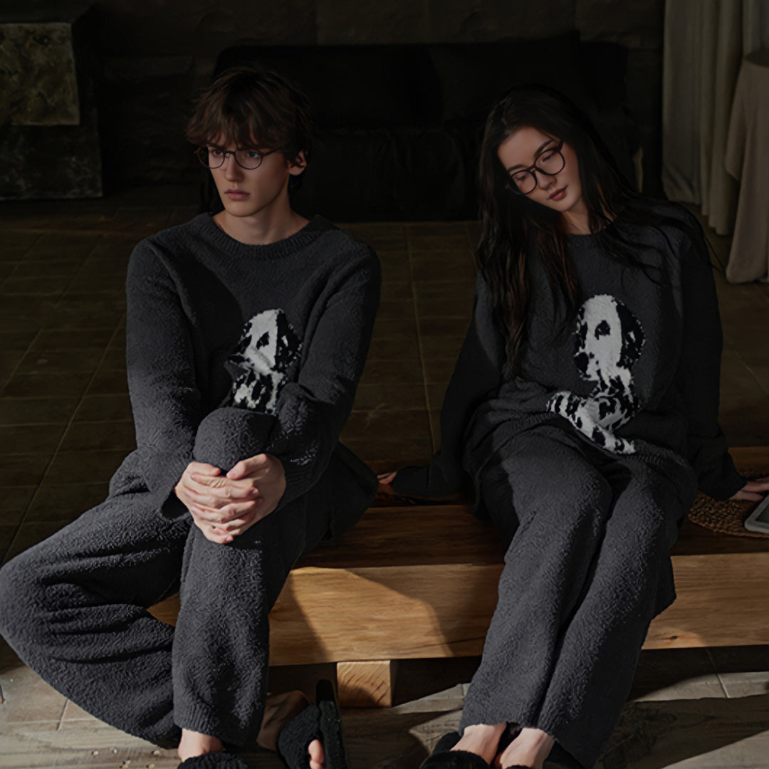 Big Dalmatian Fluffy Loungewear 