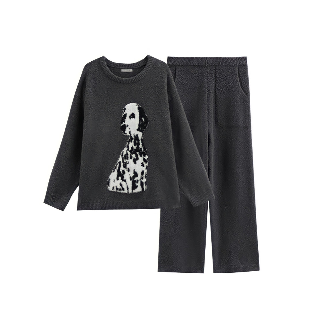 Big Dalmatian Fluffy Loungewear 