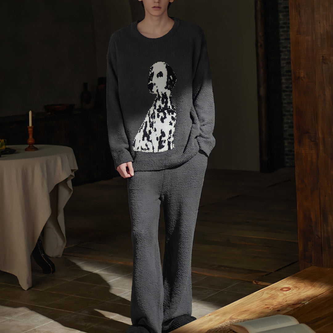 Big Dalmatian Fluffy Loungewear 