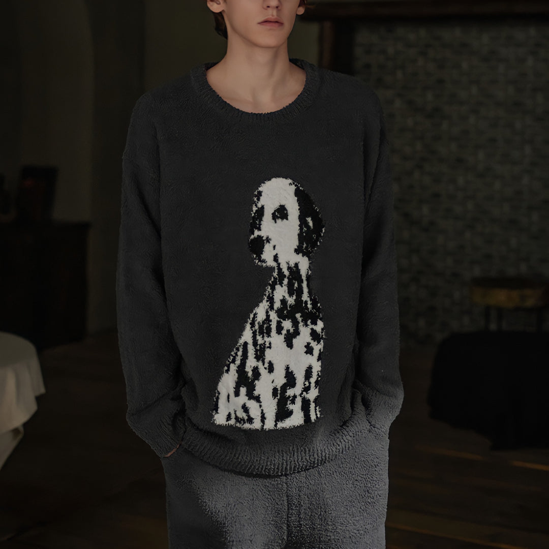 Big Dalmatian Fluffy Loungewear 