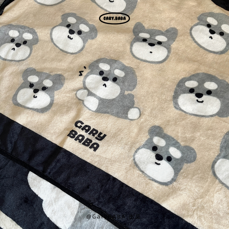 GARY.BABA Schnauzer Puppy Blanket