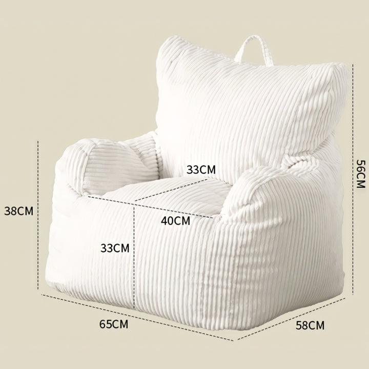 コーデュロイビーズミニソファ