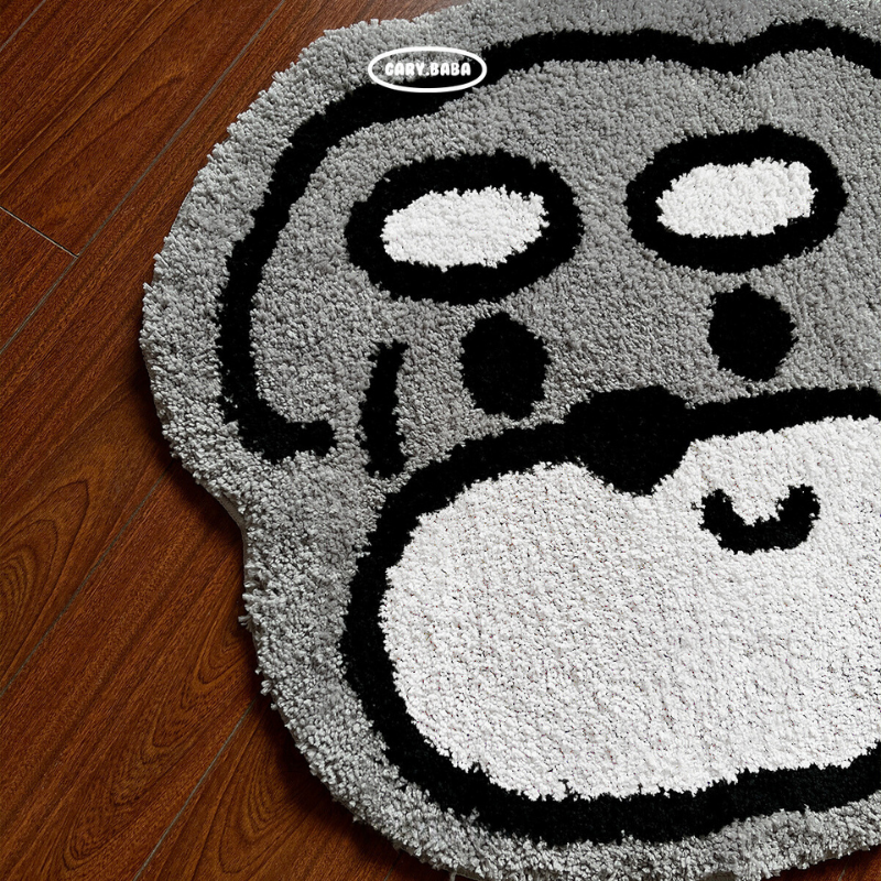 GARY.BABA Schnauzer Face Rug Mat