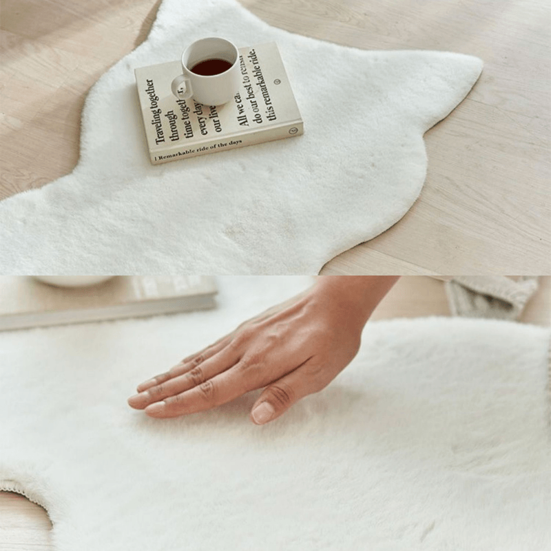 キャットシルエットラグマット カーペット / cat silhouette rug carpet - kocol