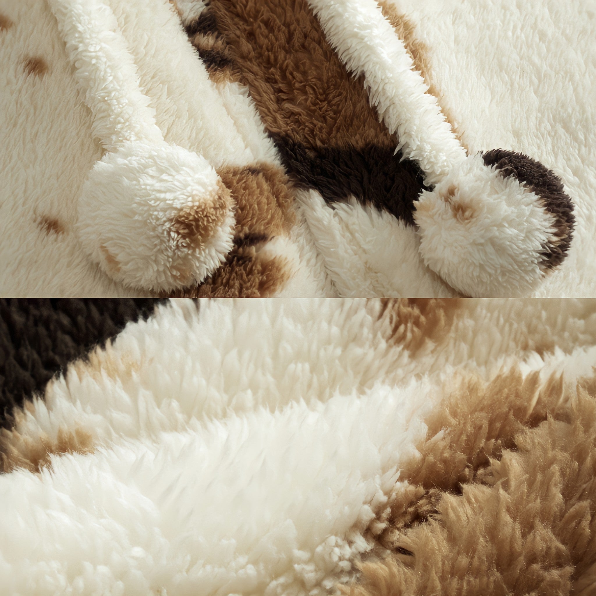 カウパターンふわもこロングケープ