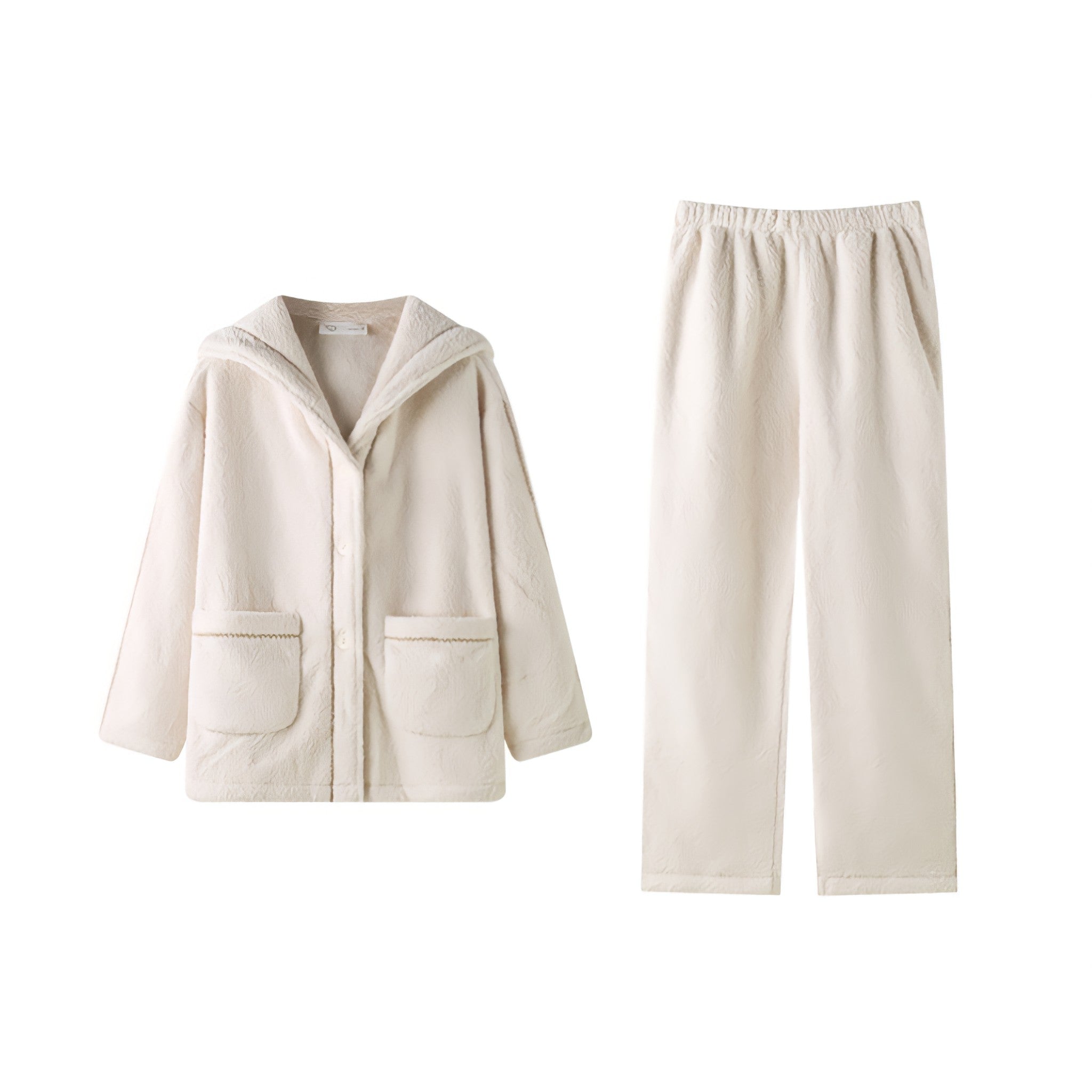 ガウンスタイルふわもこルームウェア