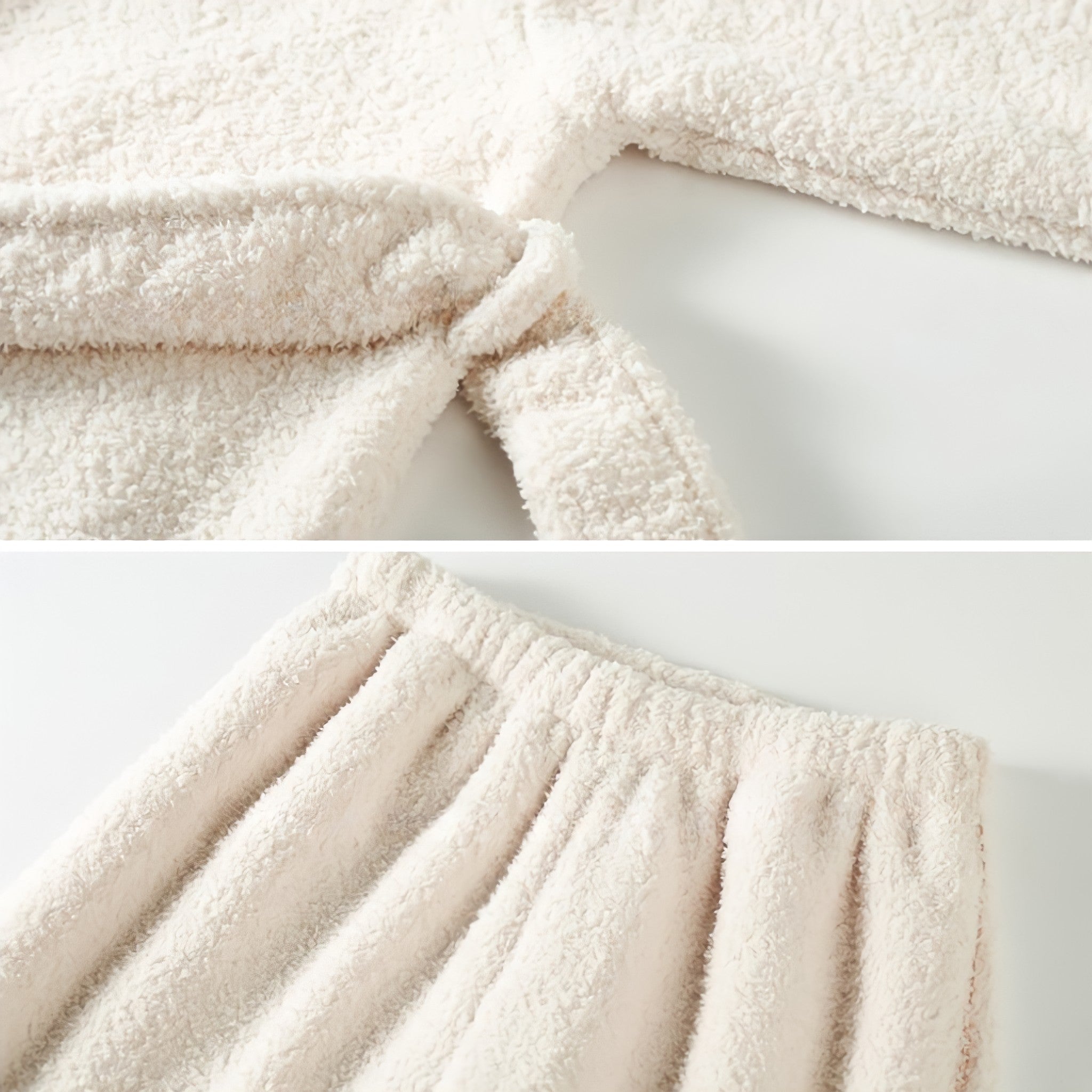 ガウンスタイルふわもこルームウェア