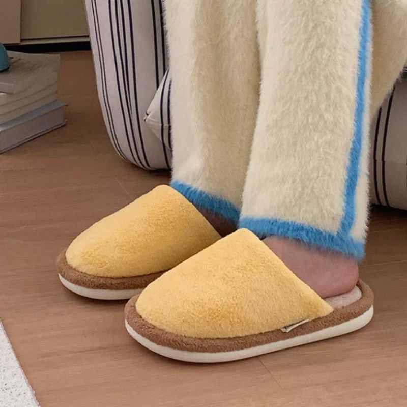 マカロンカラーふわふわスリッパ