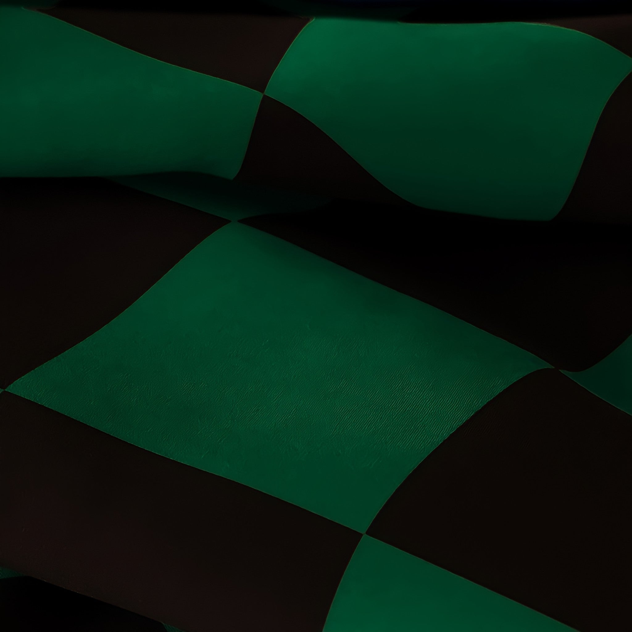 Block Check Suede-Like Seat Cushion, Blue