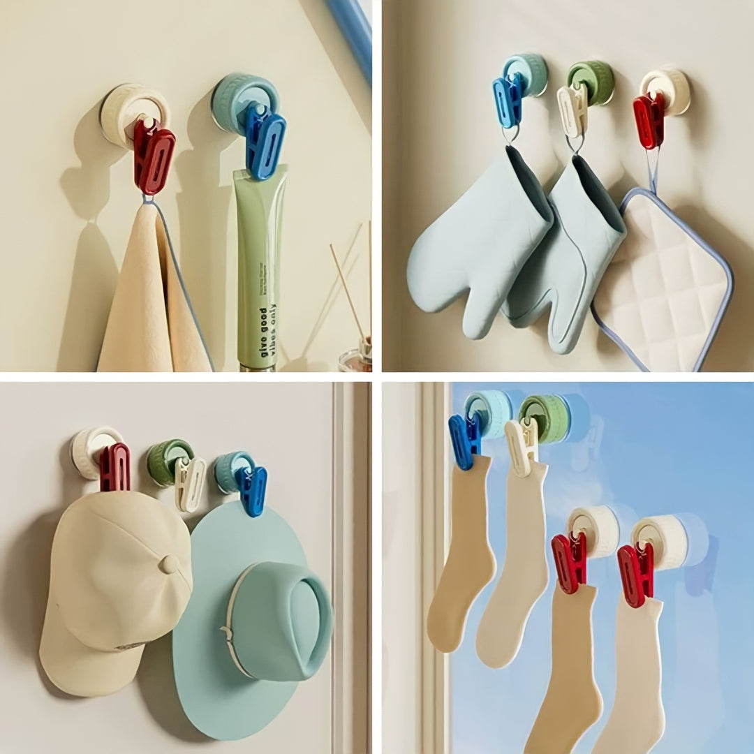 ニュアンスカラー吸盤クリップフック