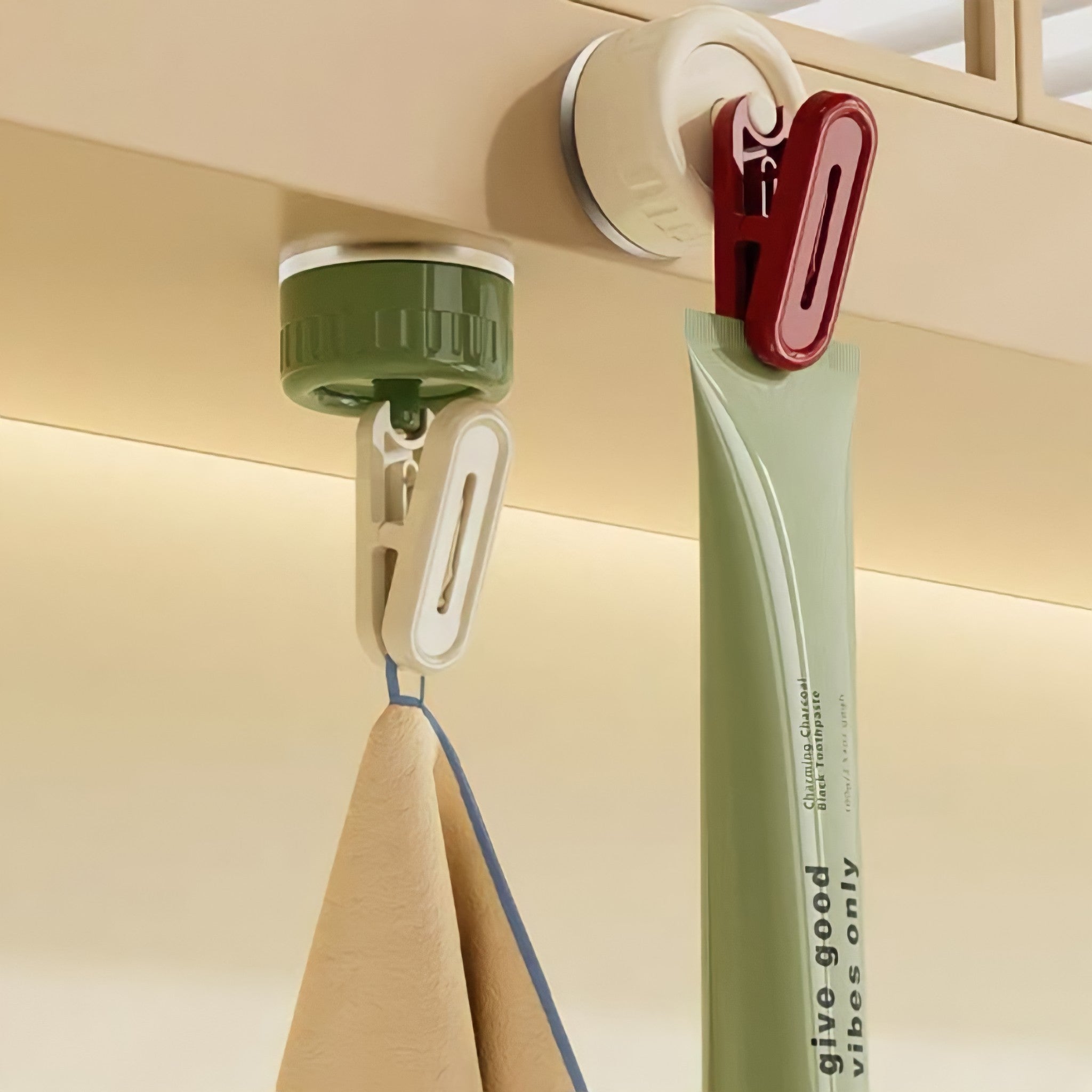 ニュアンスカラー吸盤クリップフック