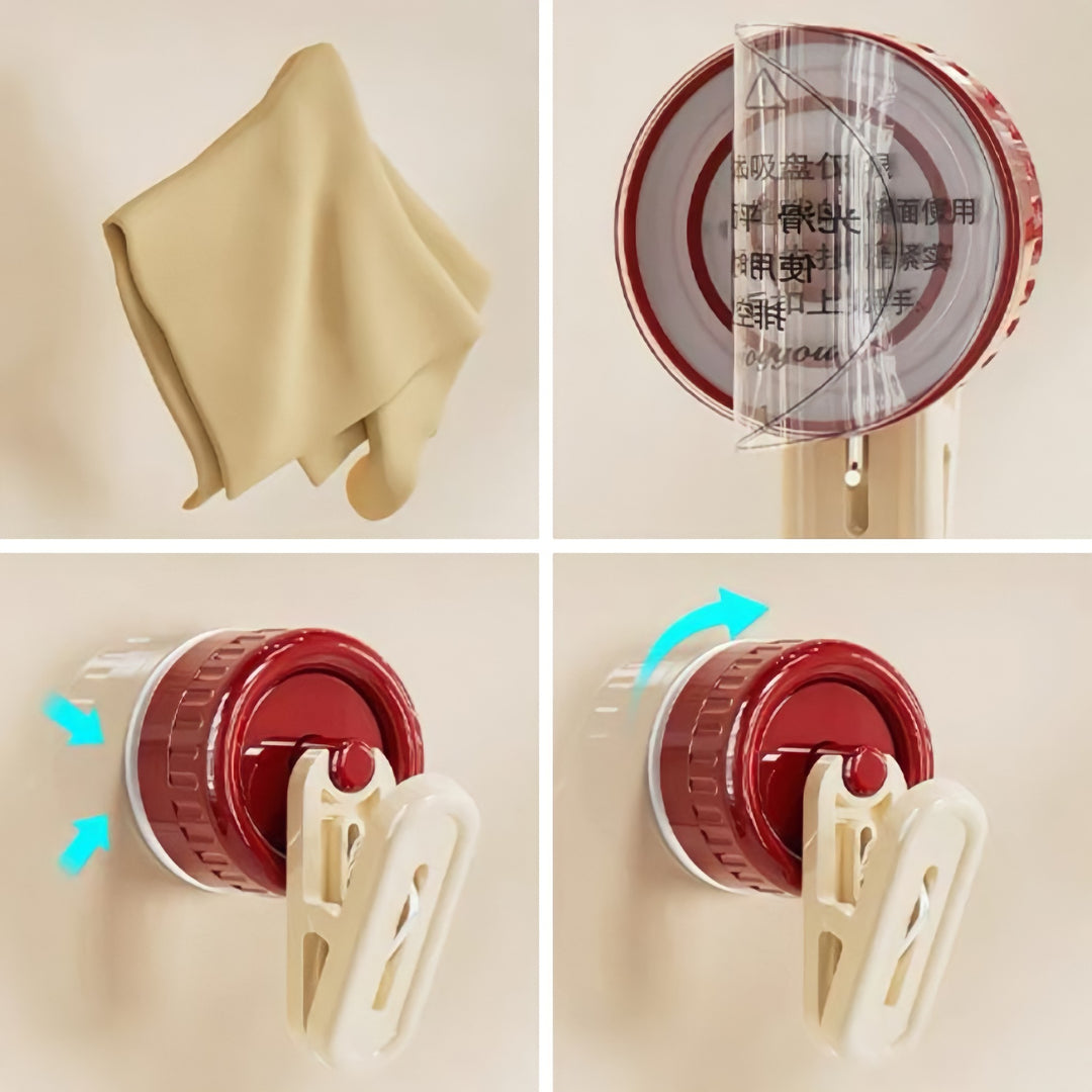 ニュアンスカラー吸盤クリップフック