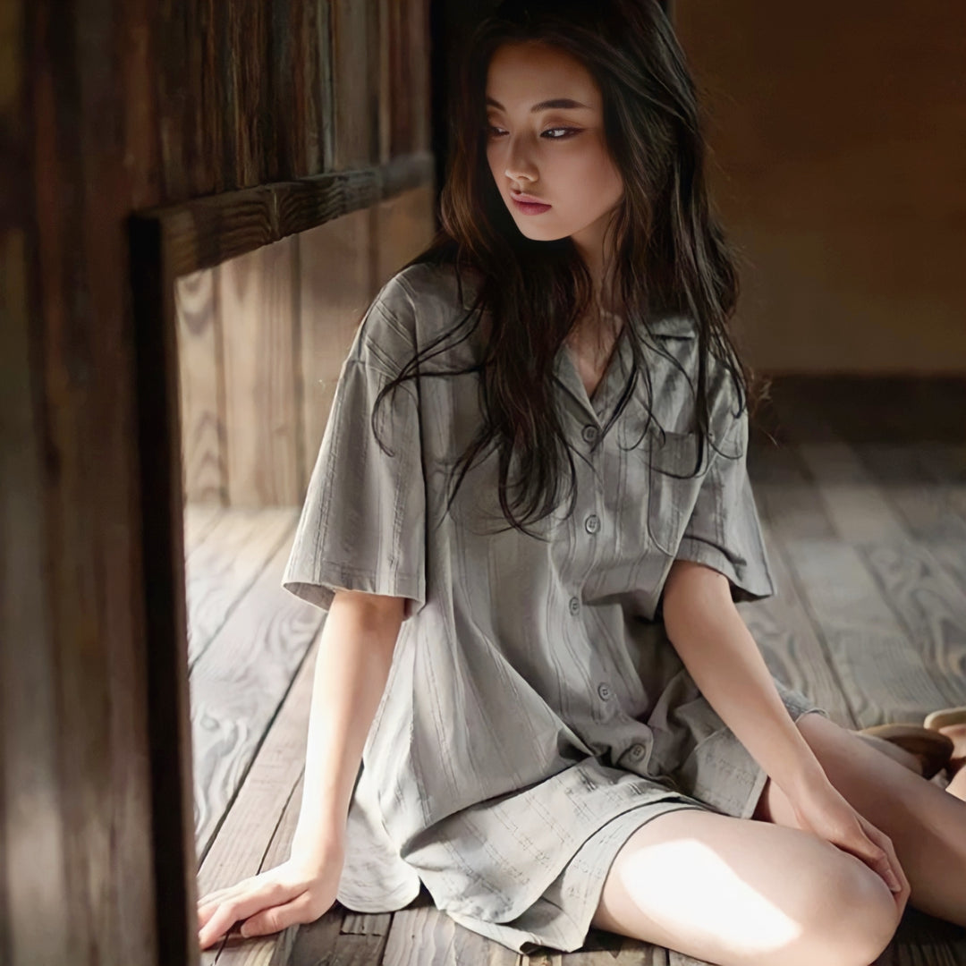 Relaxed Striped Pajamas 