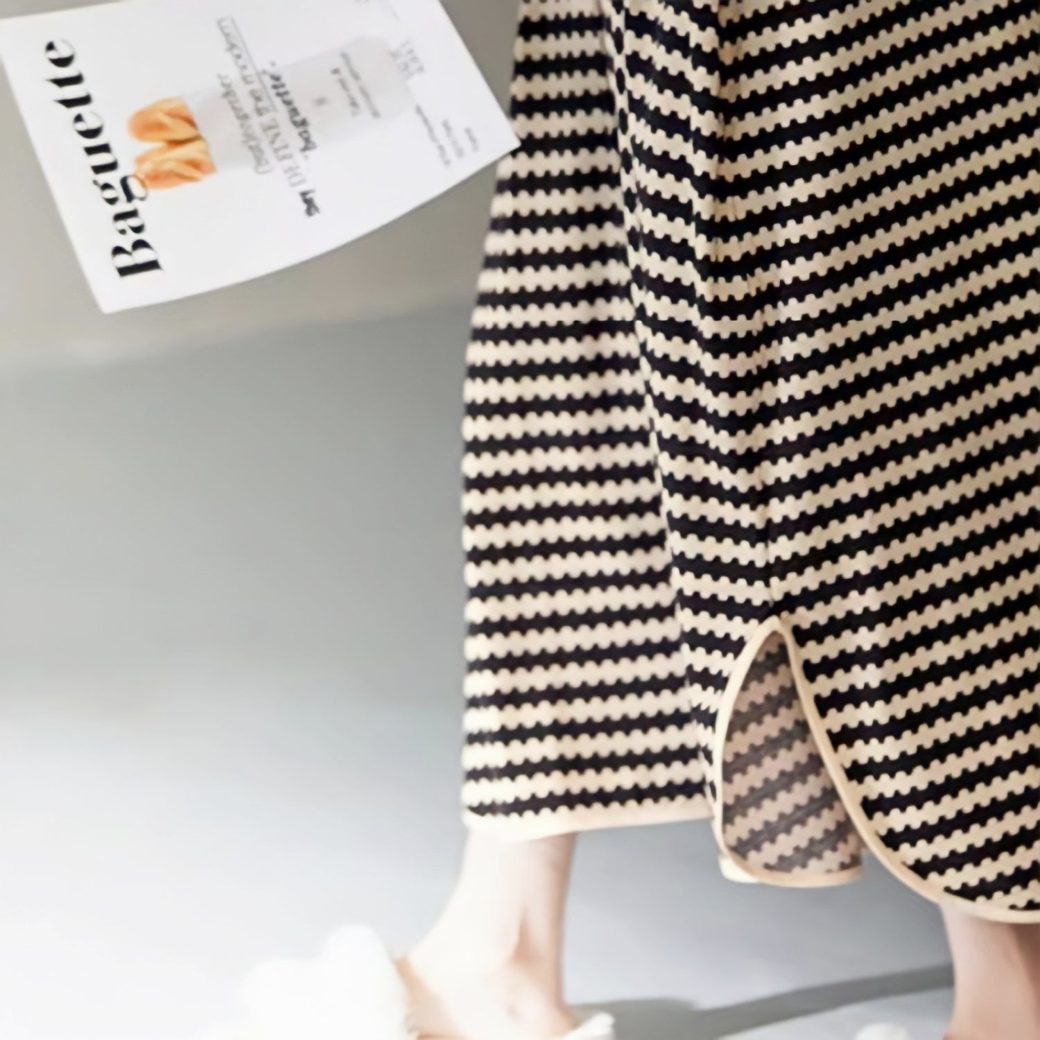 Wave Border Loungewear Dress