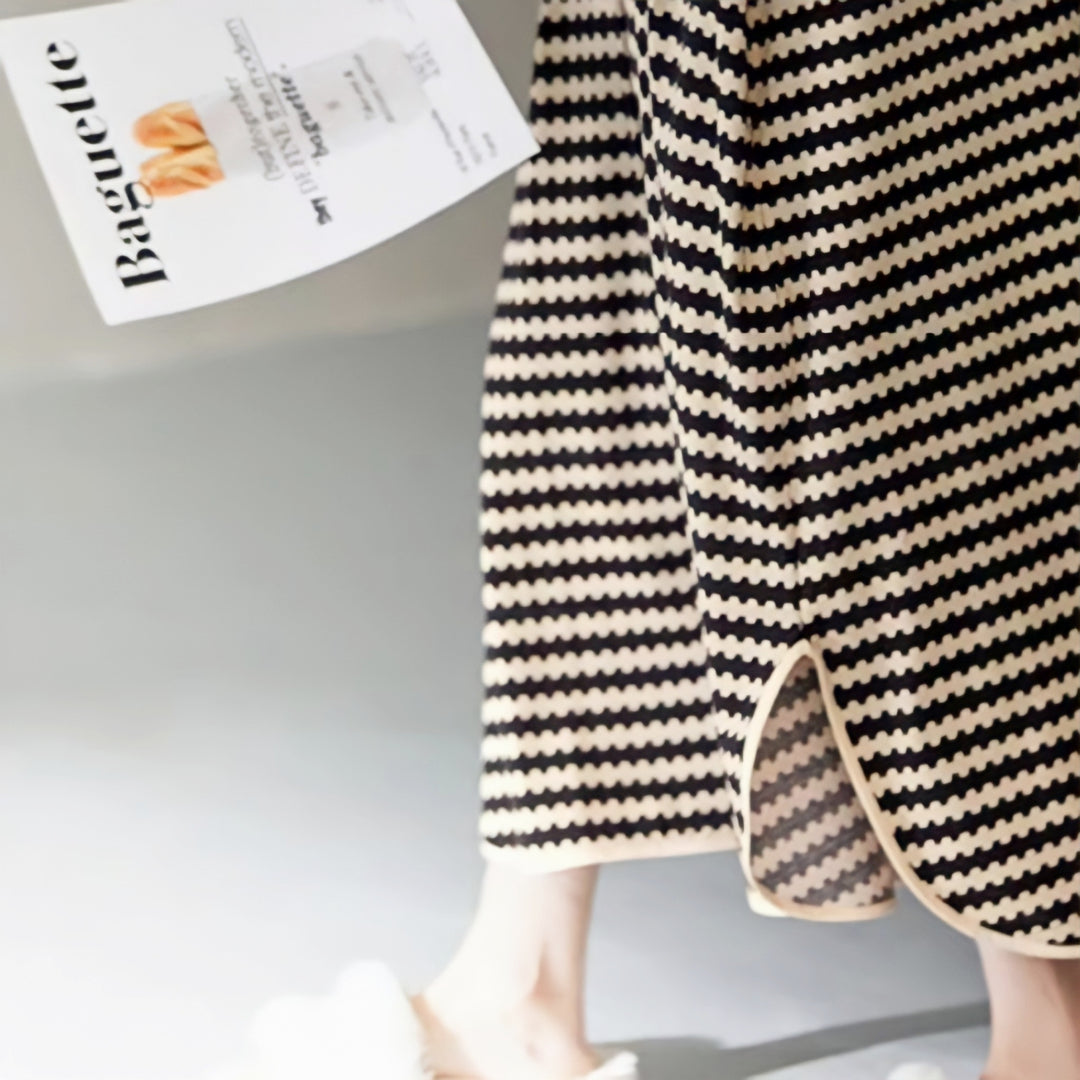 Wave Border Loungewear Dress