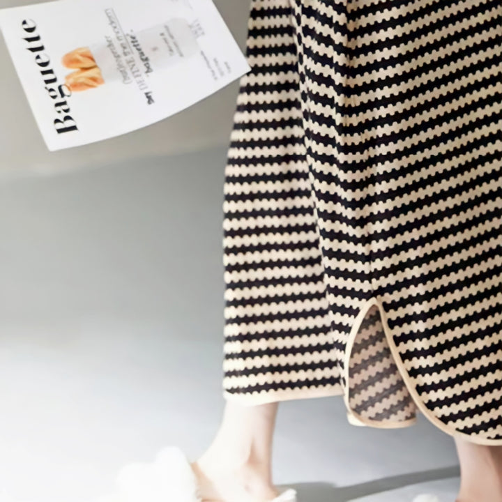 Wave Border Loungewear Dress