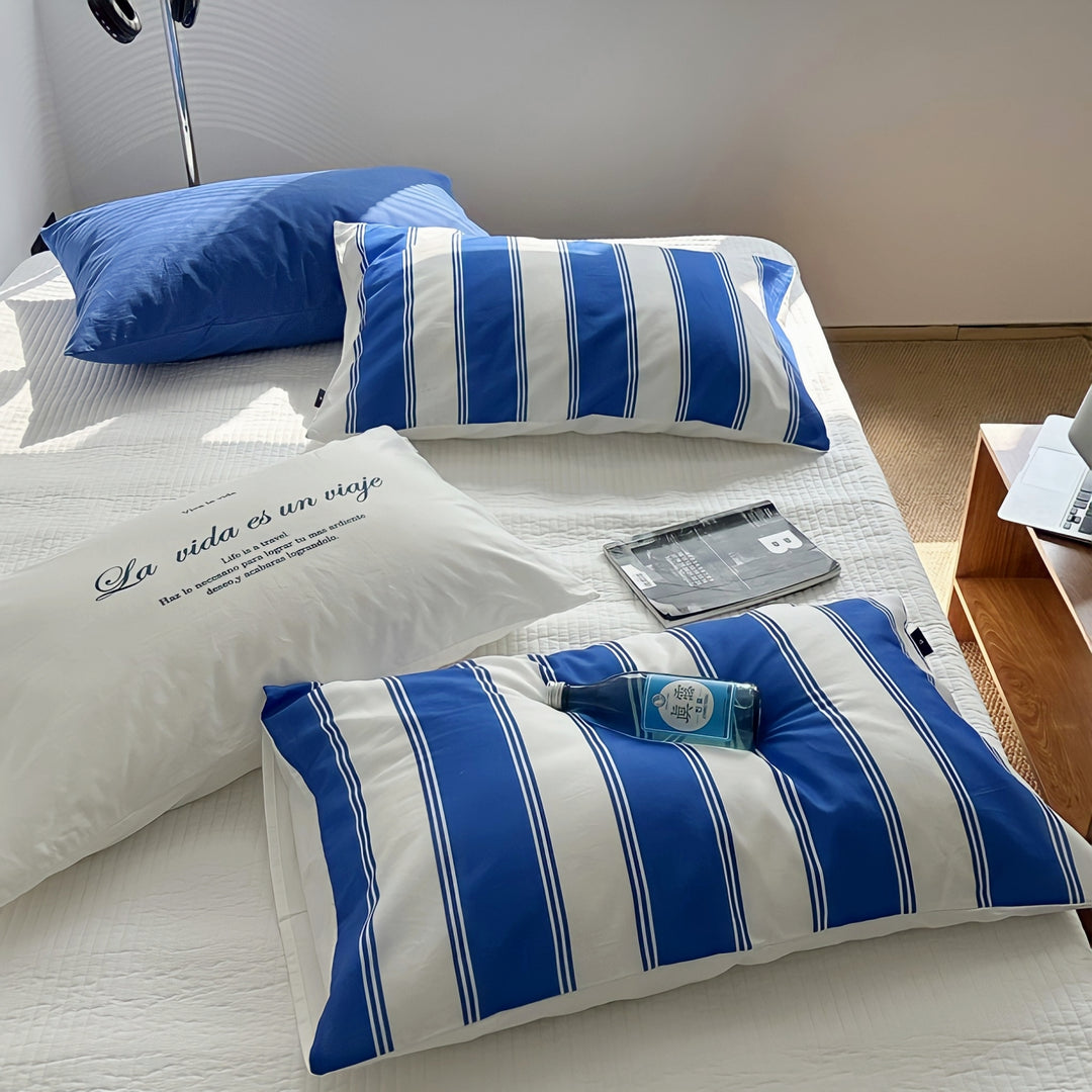 White Blue Mix Pillowcase