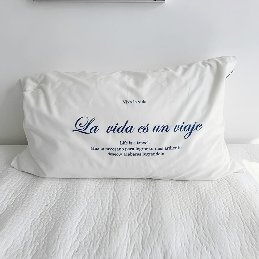 White Blue Mix Pillowcase